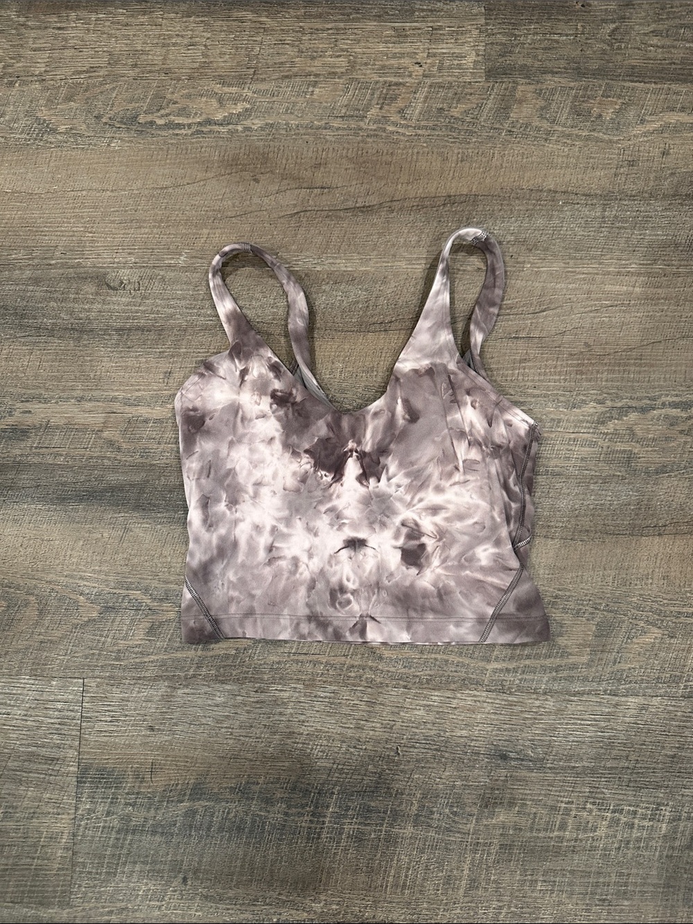 LULULEMON cropped align tank Tie-Dye purple
